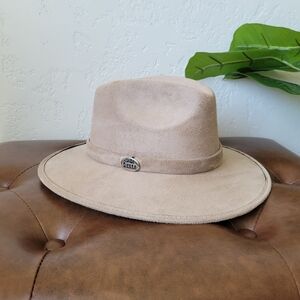 Cream Suede Hat
